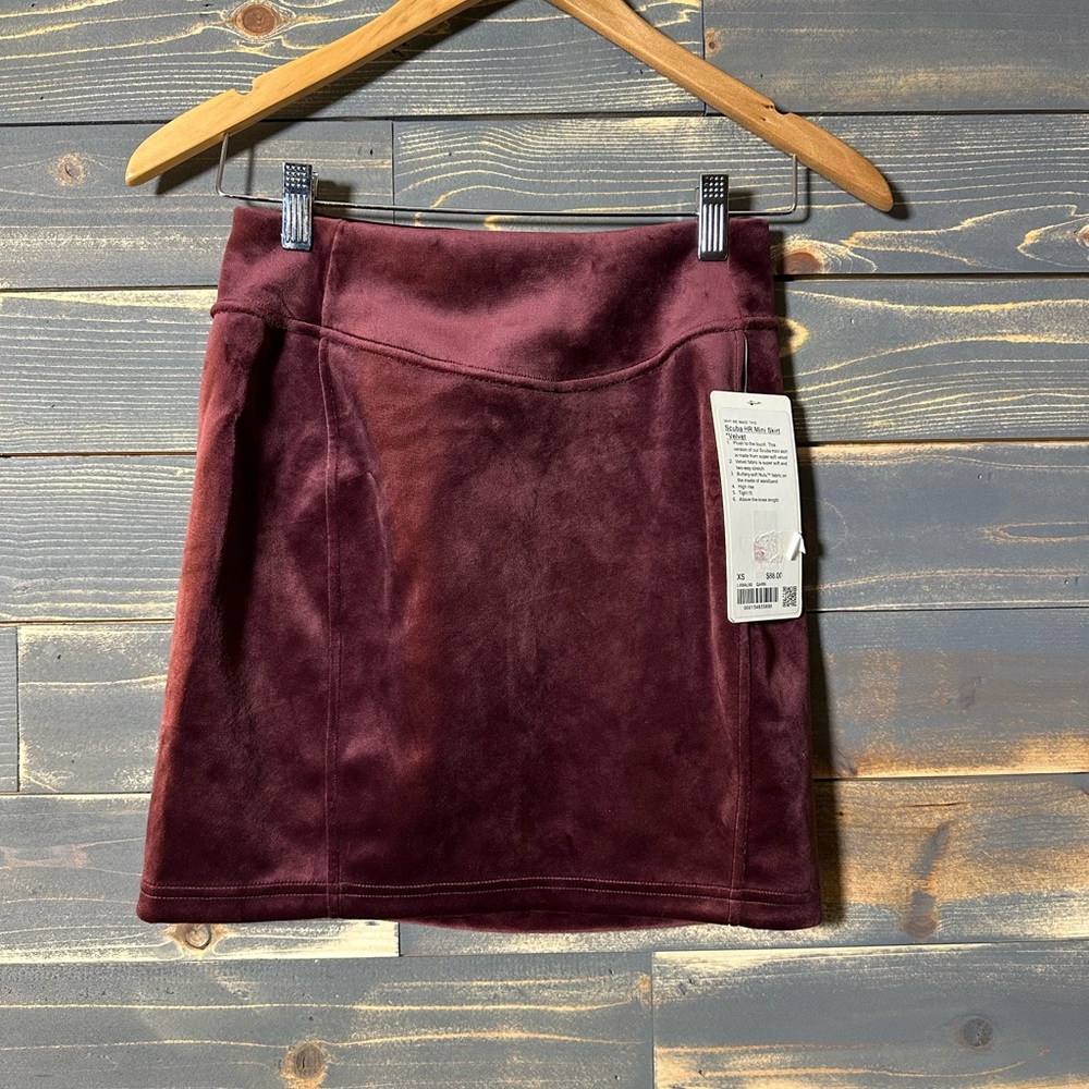 Lululemon Athletica Rich Burgundy Mini Skirt
